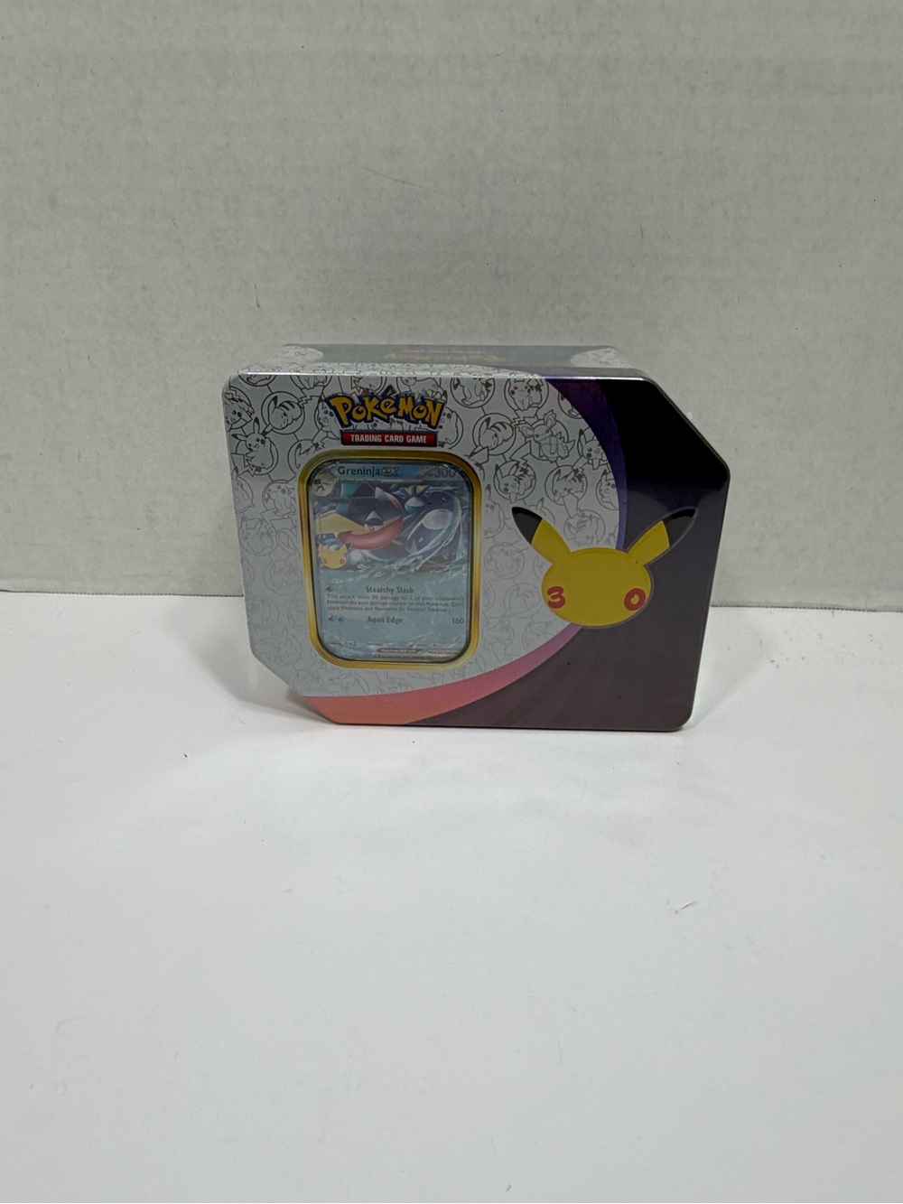 Pokemon 30th Anniversary Celebration Greninja ex Tin NIB